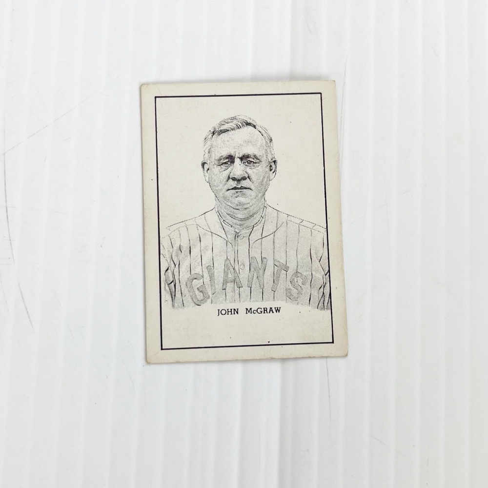 Vintage 1950 Callahan Hall of Fame John McGraw Baseball Trading Card
